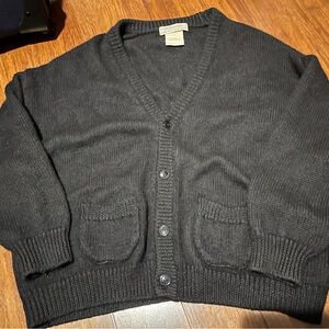 Alpaca Button Down With Pockets Sweater - Size XL.